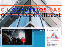 Tablet Screenshot of concretos-sas.com